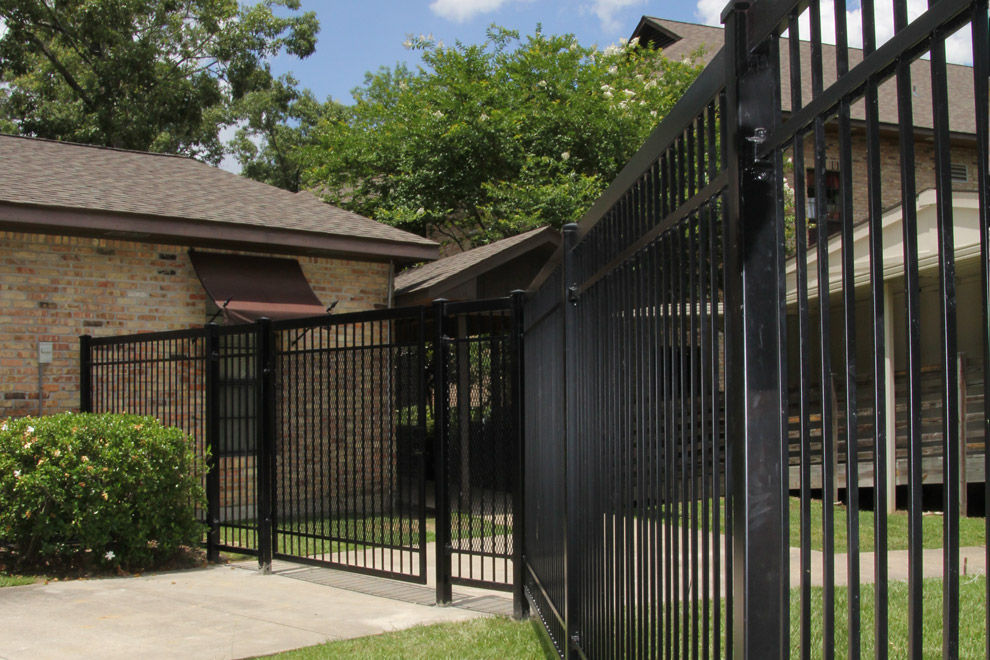 iron fence black commercial wrought iron fence